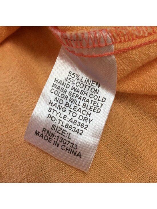 Umgee USA Womens Linen Blend Ombre Button Up Shirt Dress Frayed Hem Size L Boho - Picture 4 of 9